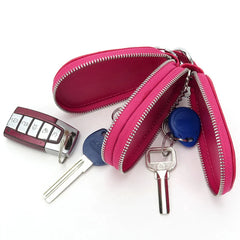 Crocodile Pattern Key Wallets Leather Double Layer Zipper Multifunctional Male C