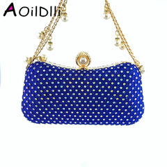 Diamond Wedding Shoulder Bag Bling Party Handbag Chain Ladies