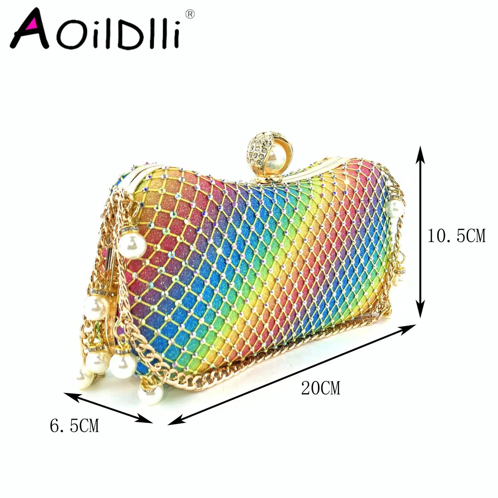 Diamond Wedding Shoulder Bag Bling Party Handbag Chain Ladies
