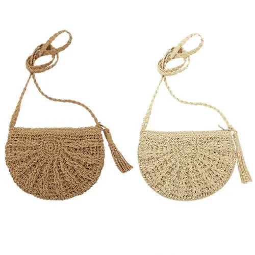 Women Straw Rattan Hot Shoulder Bag Crossbody Handbag Lady Mini Bags