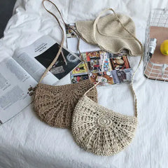 Women Straw Rattan Hot Shoulder Bag Crossbody Handbag Lady Mini Bags