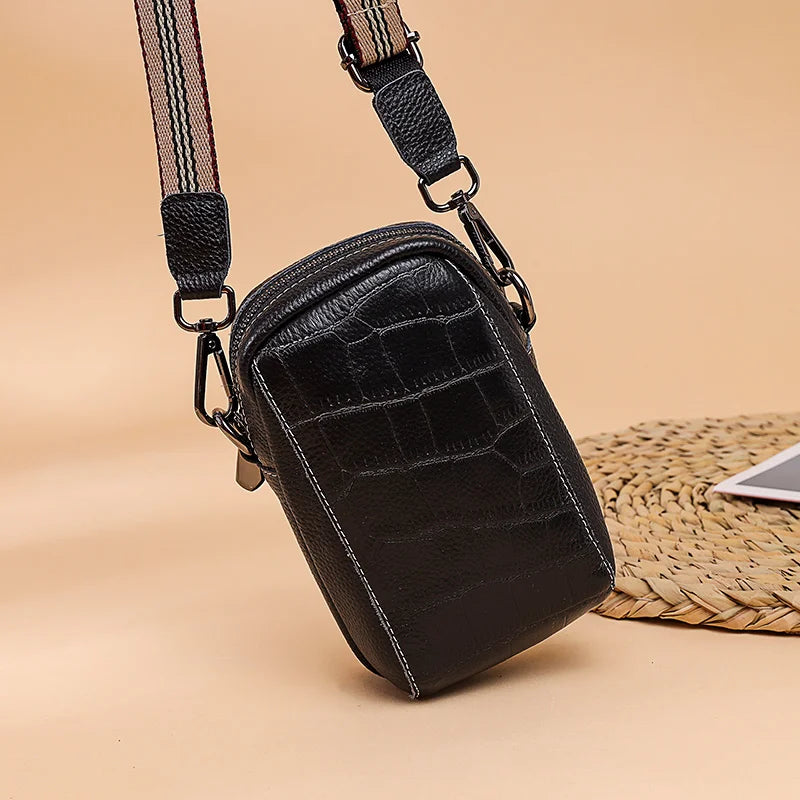 Mini Leather Shoulder Bag for Women