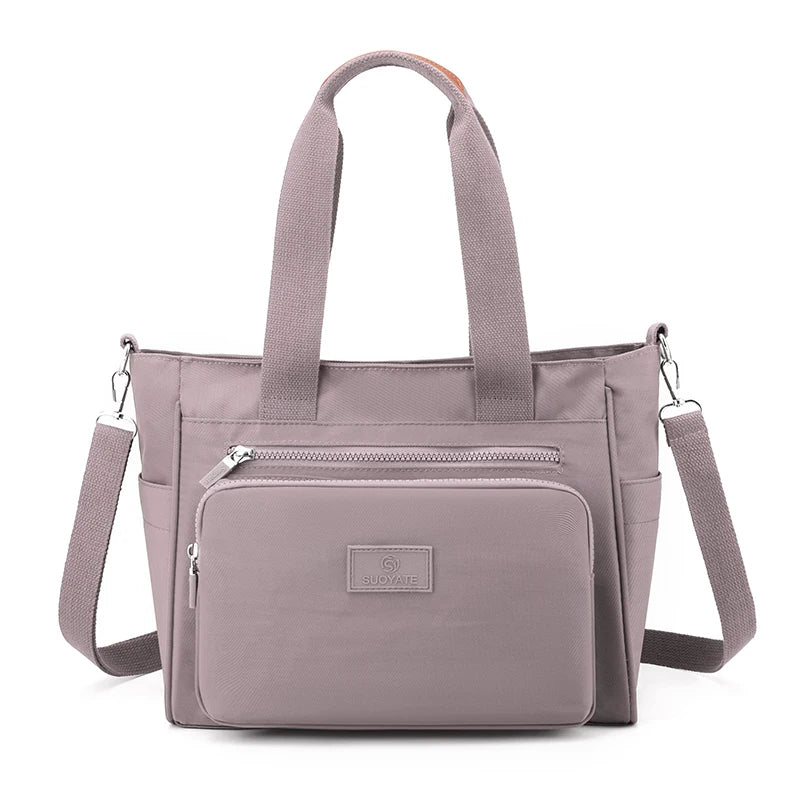 Waterproof Oxford Tote Shoulder Bag Large Capacity Top-handle Messenger Bag