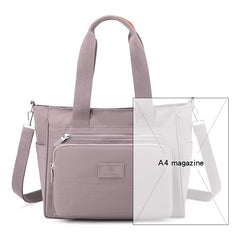 Waterproof Oxford Tote Shoulder Bag Large Capacity Top-handle Messenger Bag