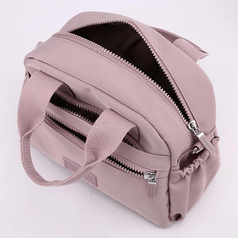 Nylon Women Shoulder Bag Top-handle Vintage Tote Messenger Bags