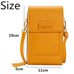 Women Handbags Transparent Touch Screen Cell Phone Purse Crossbody Shoulder S