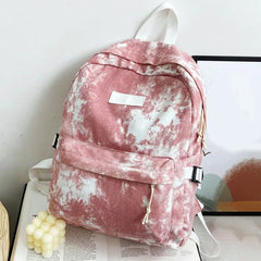 Nylon Tie Dye Backpack for Teenage Girl