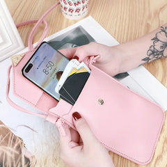 Women PU Leather Crossbody Handbags Mobile Phone Shoulder Bags