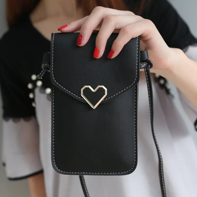 Women PU Leather Crossbody Handbags Mobile Phone Shoulder Bags