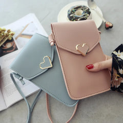 Women PU Leather Crossbody Handbags Mobile Phone Shoulder Bags