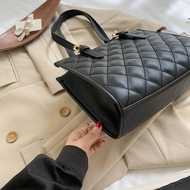 Vintage Tote Messenger Handbag Soft PU Leather Shoulder Bag
