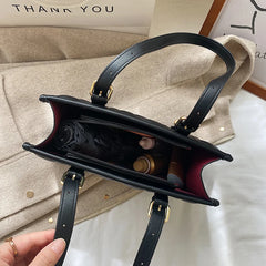 Vintage Tote Messenger Handbag Soft PU Leather Shoulder Bag