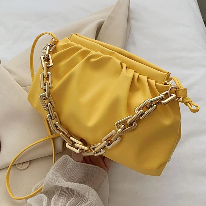 Thick Chain Cloud Handbag Crossbody Bag for Women