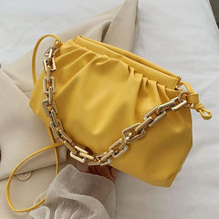 Thick Chain Cloud Handbag Crossbody Bag for Women