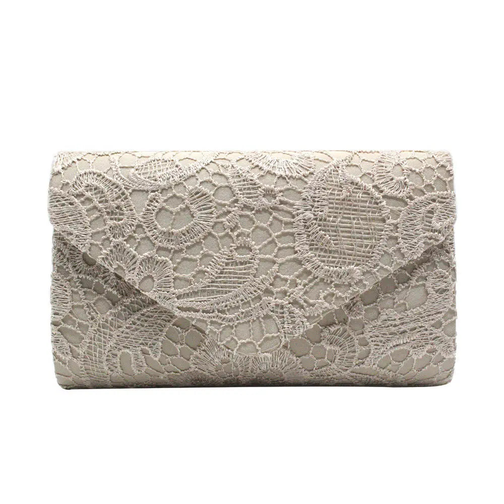 Women Wallet Floral Lace Envelope Clutch Wedding Evening Handbag Purses