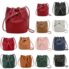 Women's Bucket Shoulder Bag Solid Color Spring Summer
