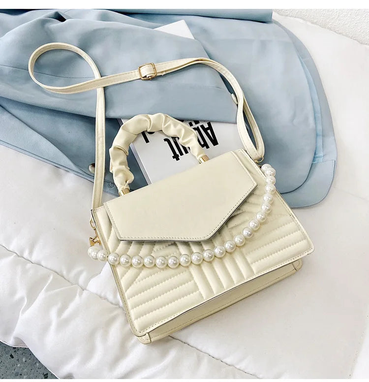 Vintage Beaded Top-handle Bag for Women