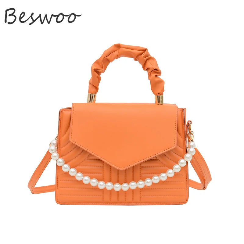 Vintage Beaded Top-handle Bag for Women