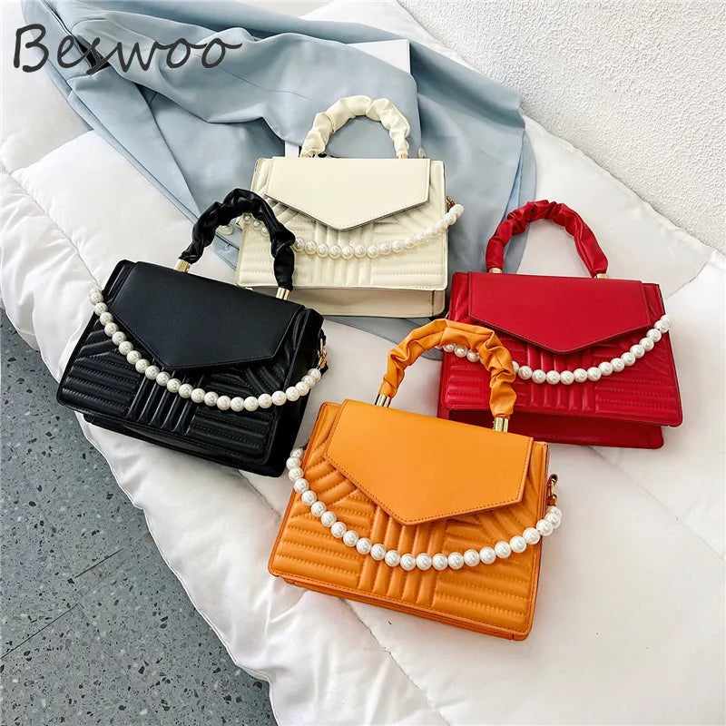 Vintage Beaded Top-handle Bag for Women