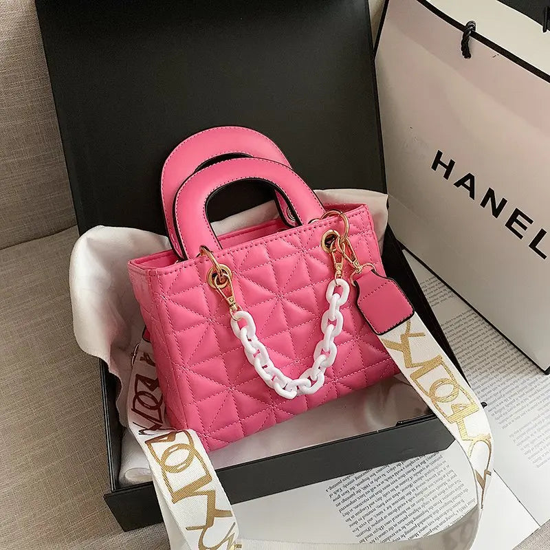 Small Square Cross Bag PU Leather Light Bags for Women