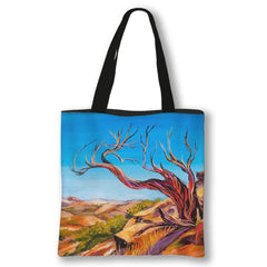 Women's Canvas Handbags High Female Tree Printing Shoulder Bags Casual Totes Bol