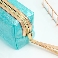 Transparent Portable Cosmetic Bag Large Capacity Storage Lightweight