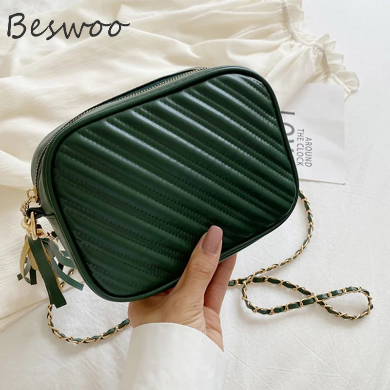 Women's Tassel Messenger Shoulder Bag Cross Body Bag