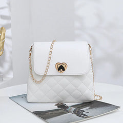Women's One Shoulder Chain Bag Rhombic Pattern Crossbody Small Square Bag