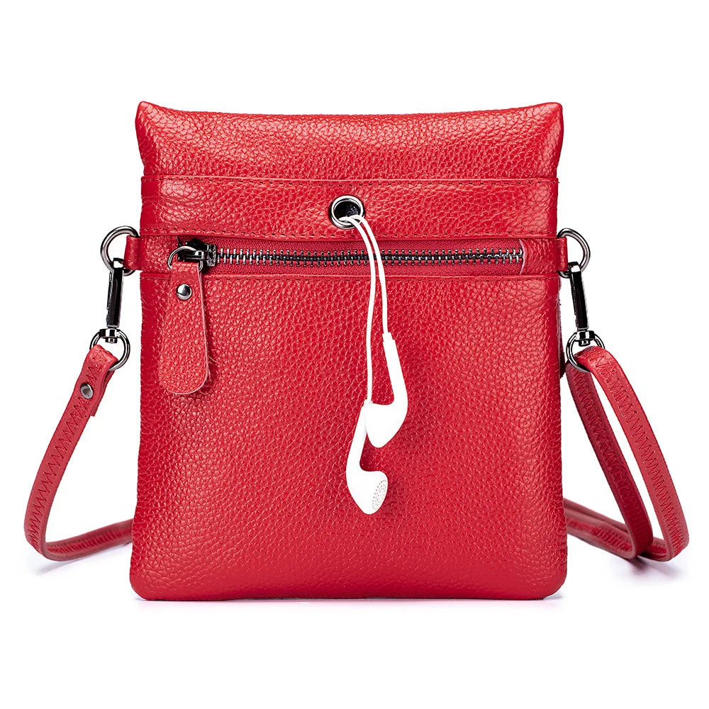 Women's Soft Leather Shoulder Bags Multifunctional Handbag