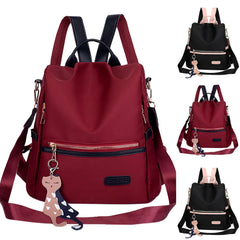 Women's Travel Waterproof Backpack Laptop Bag 18x14x8