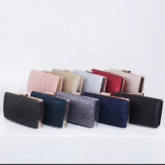 Champagne Evening Clutch Retro Bling Shoulder Bag for Wedding