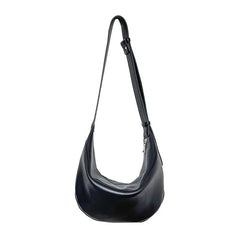 Women Dumpling Shoulder Bag Wide Strap Handbag