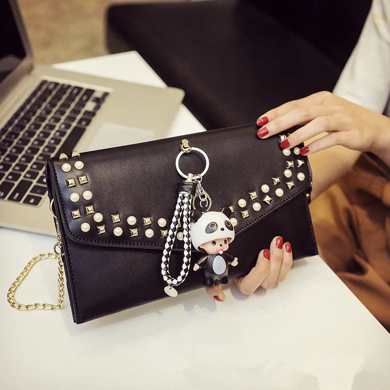 Women's Crossbody Chain Clutch Bag for Valentine's Day