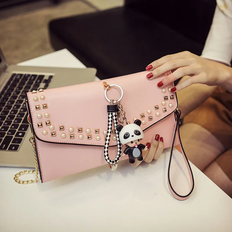 Women's Crossbody Chain Clutch Bag for Valentine's Day
