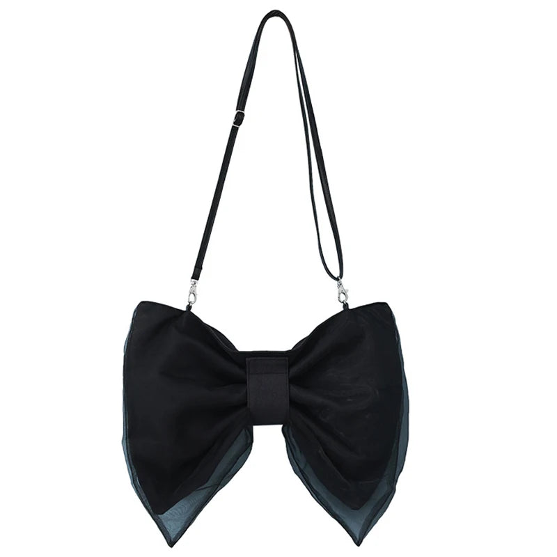 Japanese Bow Knot Canvas Handbag Purse