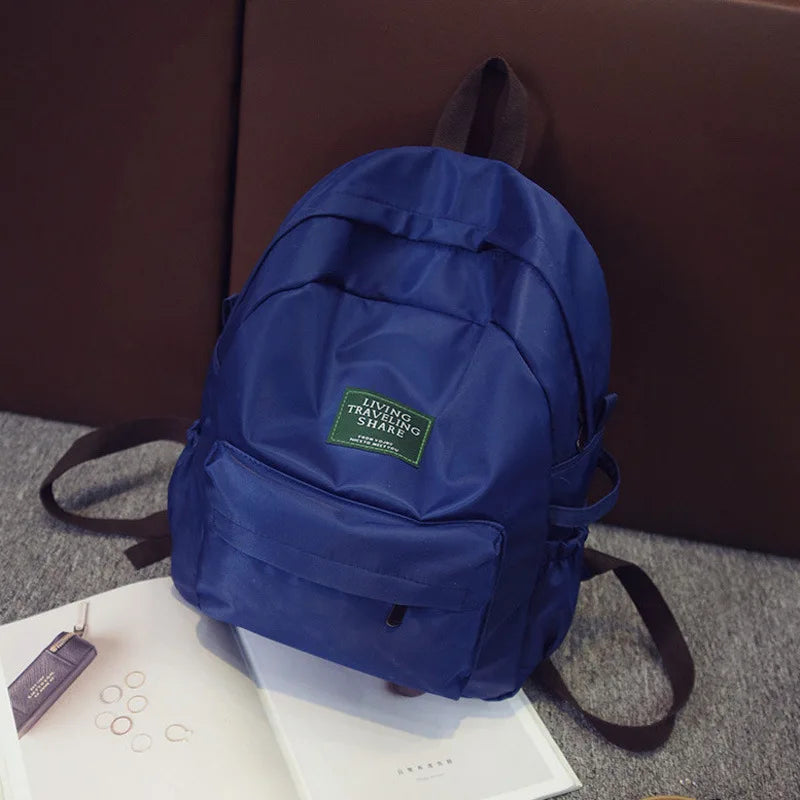 Nylon Backpack Schoolbags for Girl Boy Teens Travel Laptop Bag