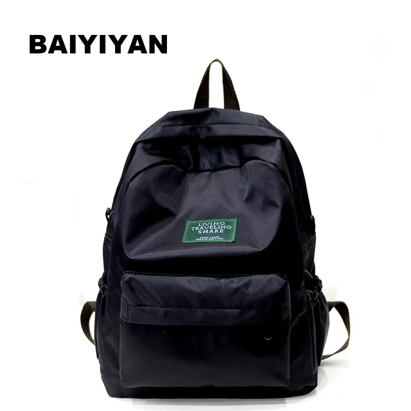 Nylon Backpack Schoolbags for Girl Boy Teens Travel Laptop Bag
