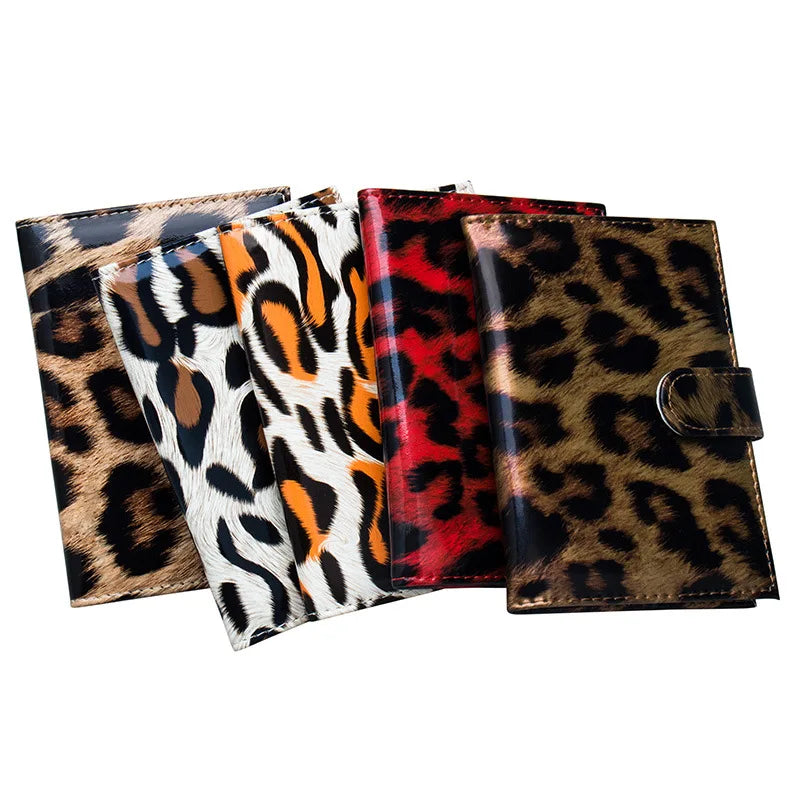 Leopard Leather Passport Holder Waterproof Unisex