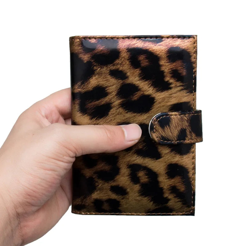 Leopard Leather Passport Holder Waterproof Unisex