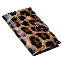 Leopard Leather Passport Holder Waterproof Unisex