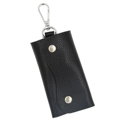 Litchi Pattern Key Bag Cylinder Household PU Key Bag
