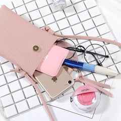 Lychee Pattern Women Messenger Bags Small Female Shoulder Bags Phone Ladies Mini