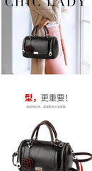 Flowers Pendant Shoulder Bag Boston Bag