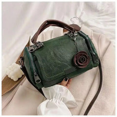 Flowers Pendant Shoulder Bag Boston Bag