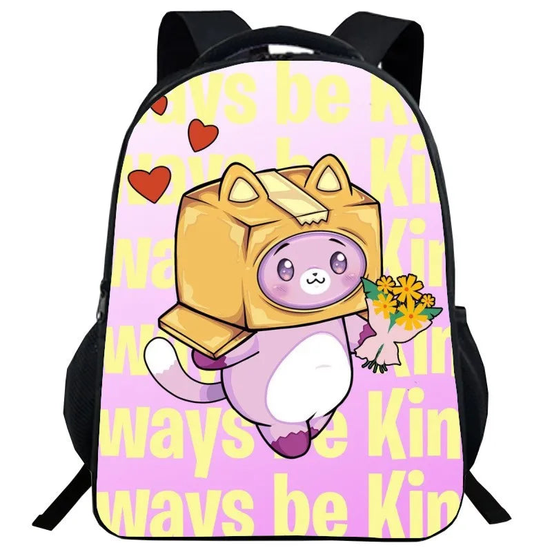 Kids Cartoon Schoolbag Girls Boys 16 Inch Primary Children Backpacks