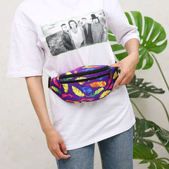 Holographic Waist Bag Men Crossbody Phone Purse Belt Bum