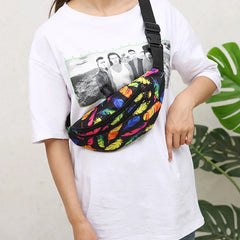 Holographic Waist Bag Men Crossbody Phone Purse Belt Bum
