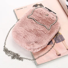Plush Mobile Phone Bag Evening Dress Handbag