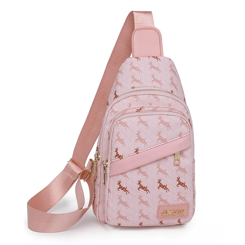 Women's Shoulder Bag Business Chest Bag Functional Backpack