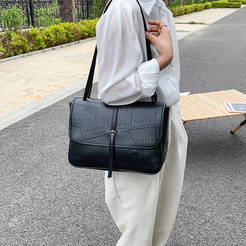 Soft Leather Urban Shoulder Bag for Women Handbag